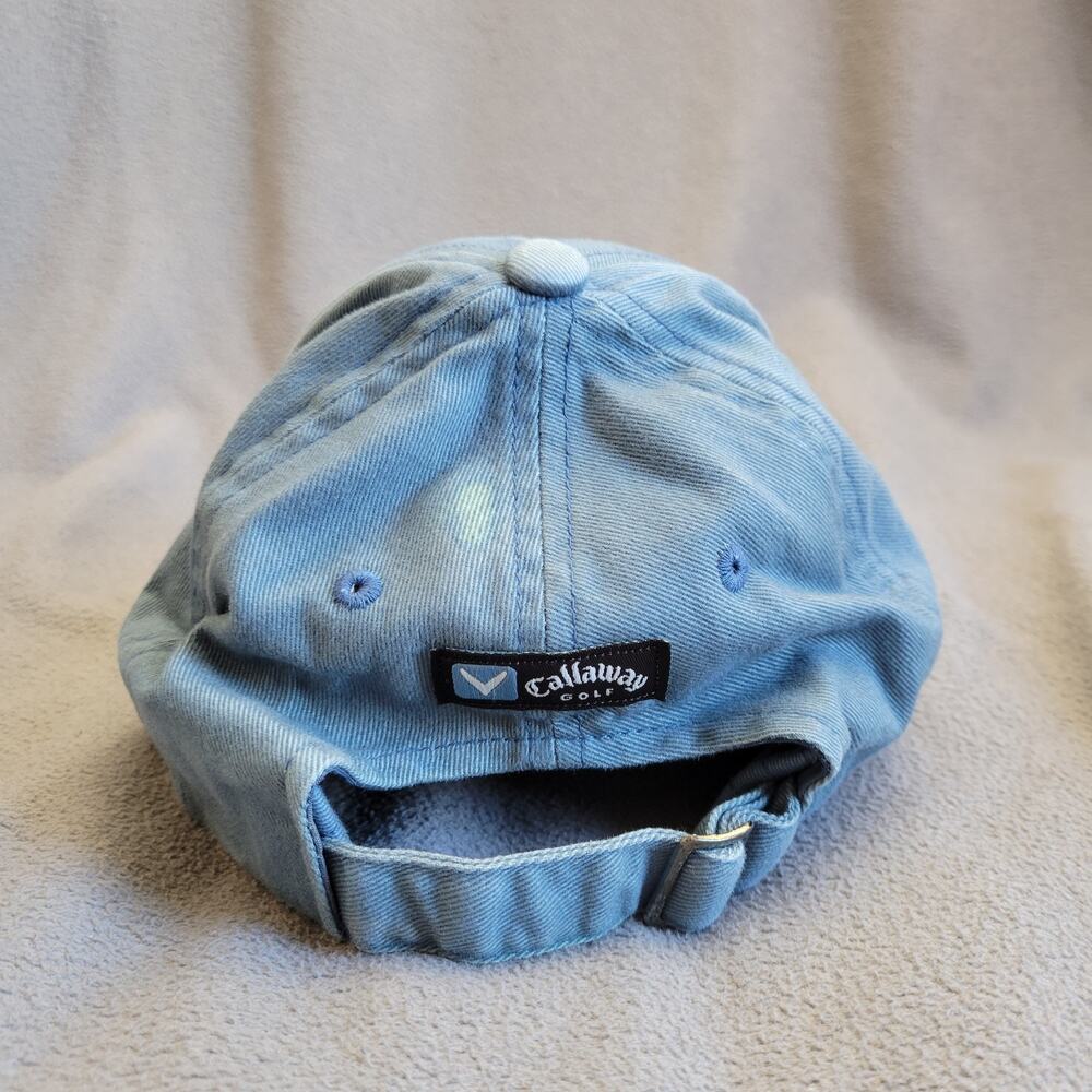 CALLAWAY GOLF Hat Cap Teal Adjustable Big Bertha Breathable Brass Finish Buckle - Picture 3 of 8
